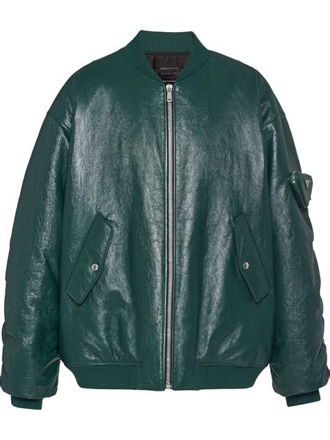 prada nappa leather bomber.